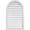 Ekena Millwork Round Top Surface Mount PVC Gable Vent w/ 2"W x 1-1/2"P Brickmould Frame, 22"W x 36"H GVPRT22X3602SN - alternate 1